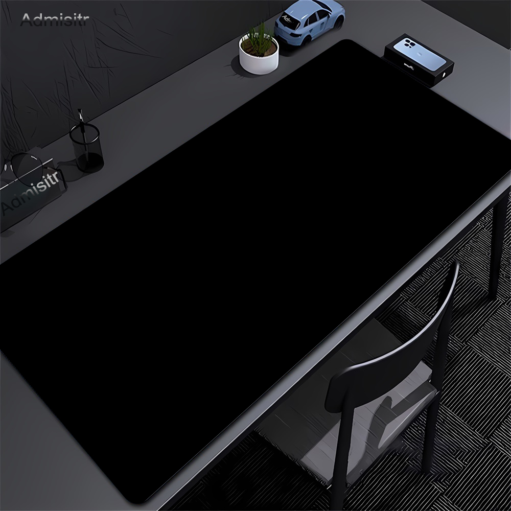 Laptop Accessories For Protection - Duża czarna podkładka pod mysz jednokolorowa