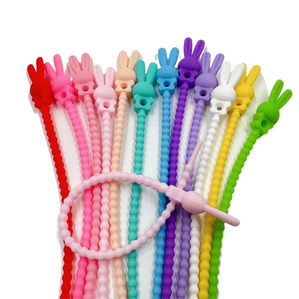 Cable Management Bag - 10 szt. Silikonowe organizerki do kabli