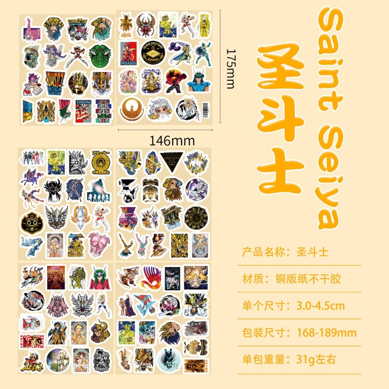 101 szt. Naklejki Anime Saint  – Laptop Accessories Toy recenzja i cena
