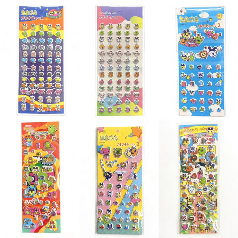 6 szt. Naklejki Tamagotchi z k – Laptop Accessories Toy recenzja i cena