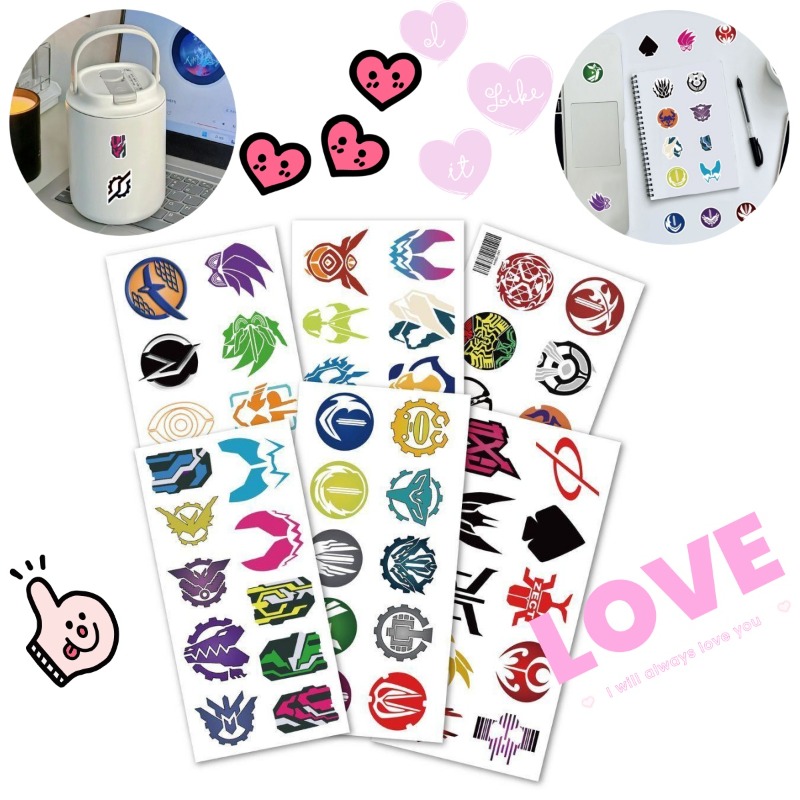 60 arkuszy naklejek z logo Kam – Laptop Accessories Toy recenzja i cena
